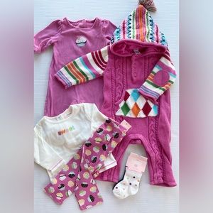 Gymboree Baby Gap Lot New & Used 3-6 M shirt leggings socks one-pieces
